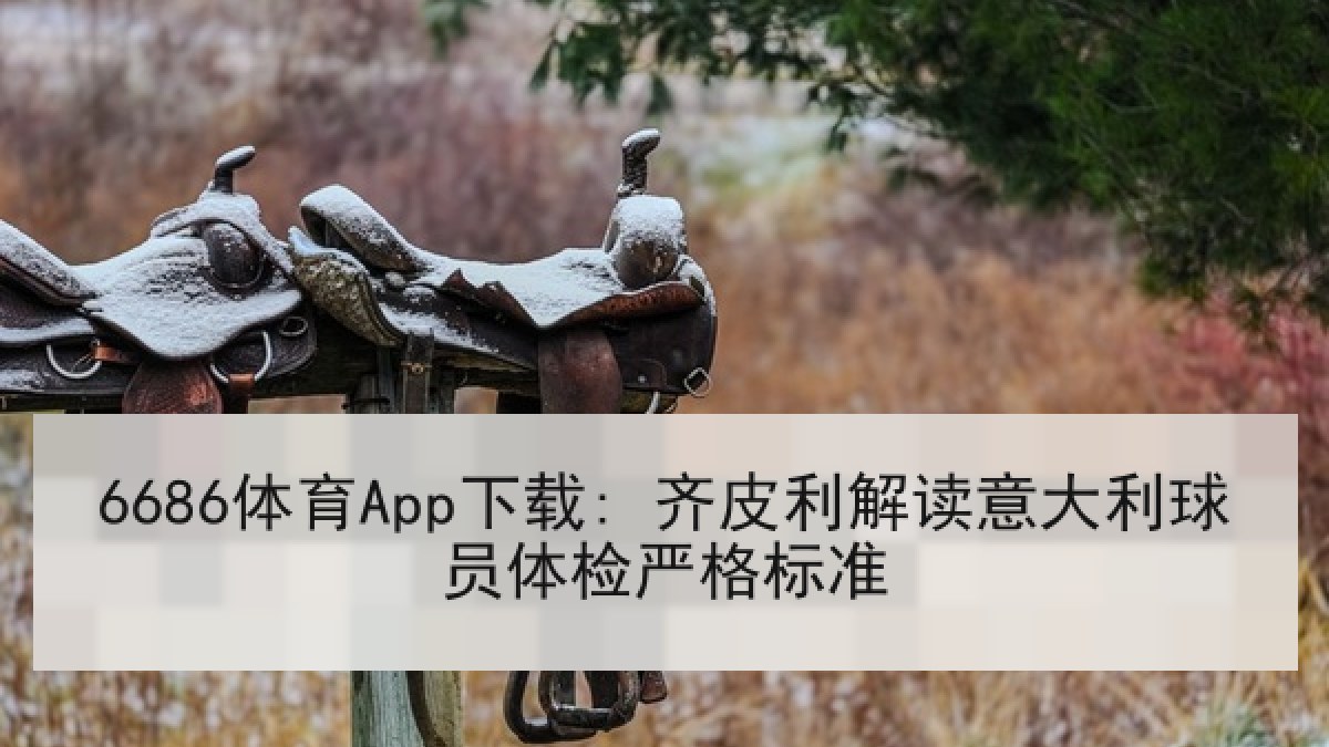 6686体育App下载: 齐皮利解读意大利球员体检严格标准
